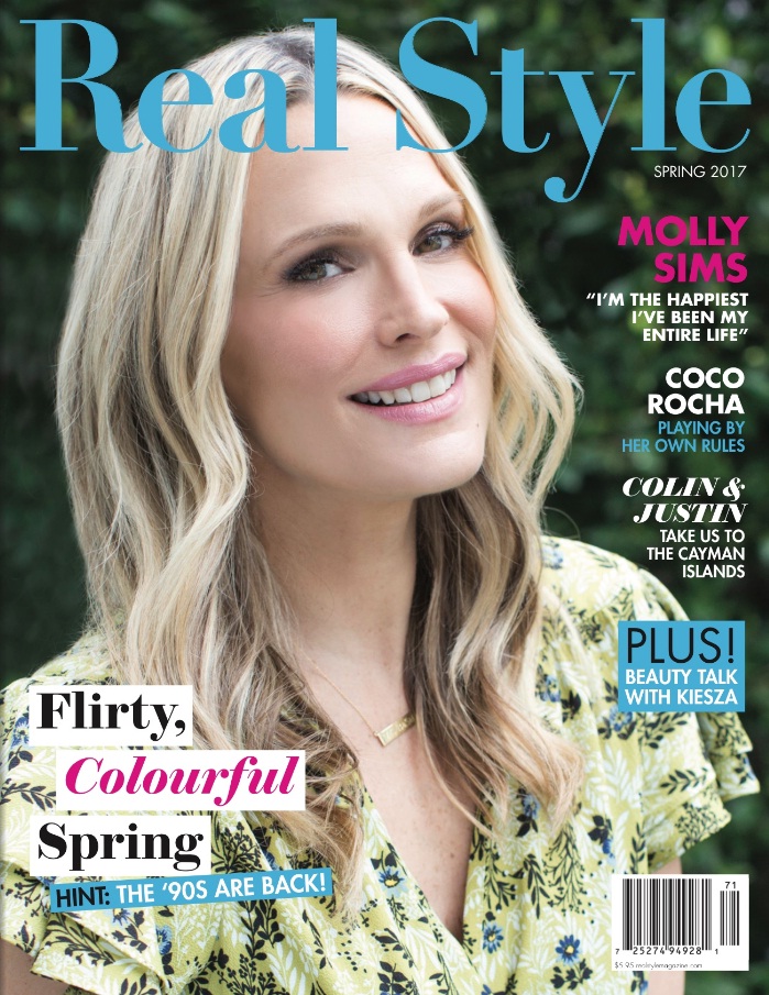 Molly Sims Covers Real Style’s New Spring 2017 Issue- Read It Now