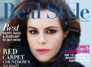 Emily Hampshire Covers Real Style Magazine’s Fall 2016 Issue