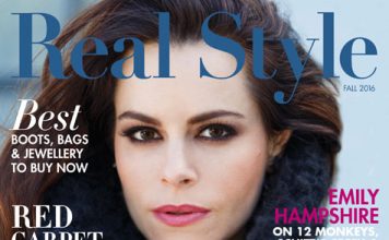Emily Hampshire Covers Real Style Magazine’s Fall 2016 Issue