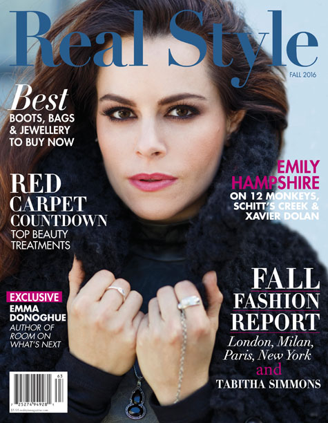 Emily Hampshire Covers Real Style Magazine’s Fall 2016 Issue