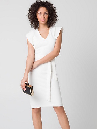 c877d WHITE SHEATH DRESS - Copy Katherine Heigl’s Pretty White Dress From “Unforgettable”