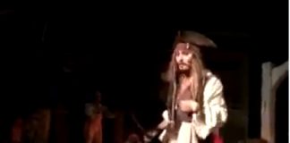 Johnny Depp Surprises Disneyland Goers On The Pirates Of The Caribbean Ride