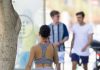 Demi Rose Booty in Shorts Out in Ibiza