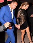 3f46e Jennifer Lopez Leggy 614 130x170 1 - Jennifer Lopez Leggy in Short See-Through Dress at Her Birthday Party in Miami
