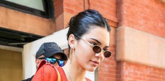 Kendall Jenner Braless See-Through Candids in New York