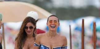 YesJulz in Bikini at a Beach in Miami