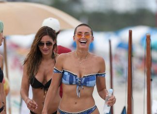 YesJulz in Bikini at a Beach in Miami