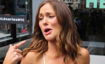 Minka Kelly at AOL Build Studios in Manhattan