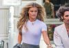 Nina Agdal Braless Photoshoot in New York