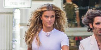 Nina Agdal Braless Photoshoot in New York
