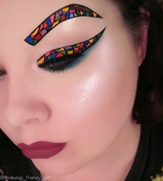 56c4b makeup frenzy 1 - Stained Glass Makeup- Is This New Trend Stylish Or Just Strange?