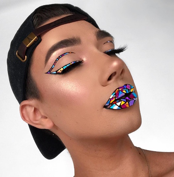 b02c0 STAINED GLASS MAKEUP 1 1 - Stained Glass Makeup- Is This New Trend Stylish Or Just Strange?
