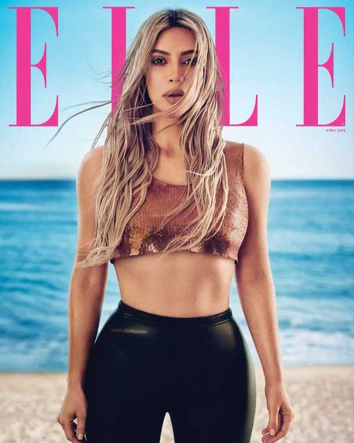 Kim Kardashian in Elle Magazine Photoshoot – April 2018